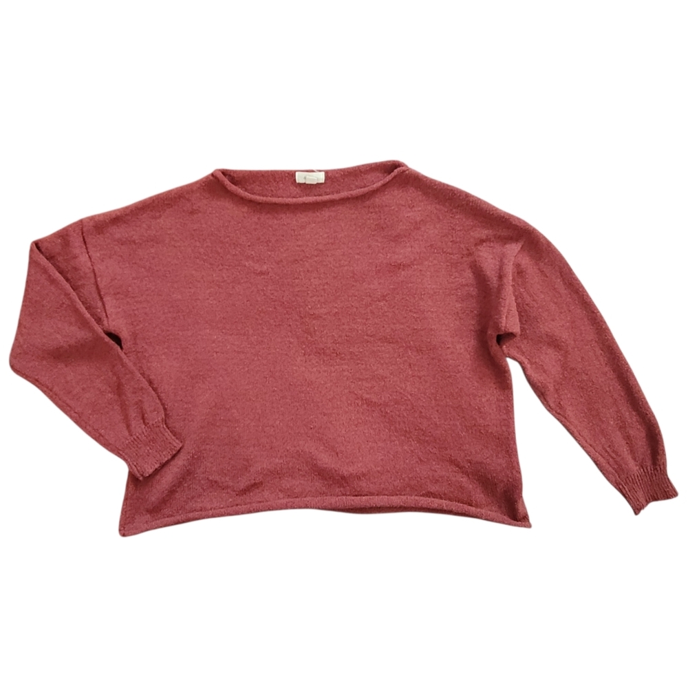 EUC Debut Cropped Cozy Red Sweater